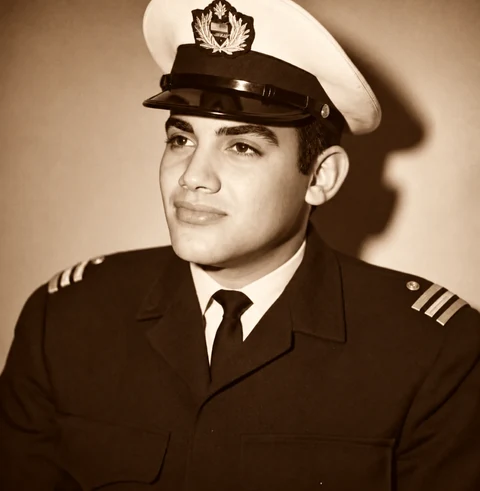 Portrait of Raad Al-Mousa in uniform